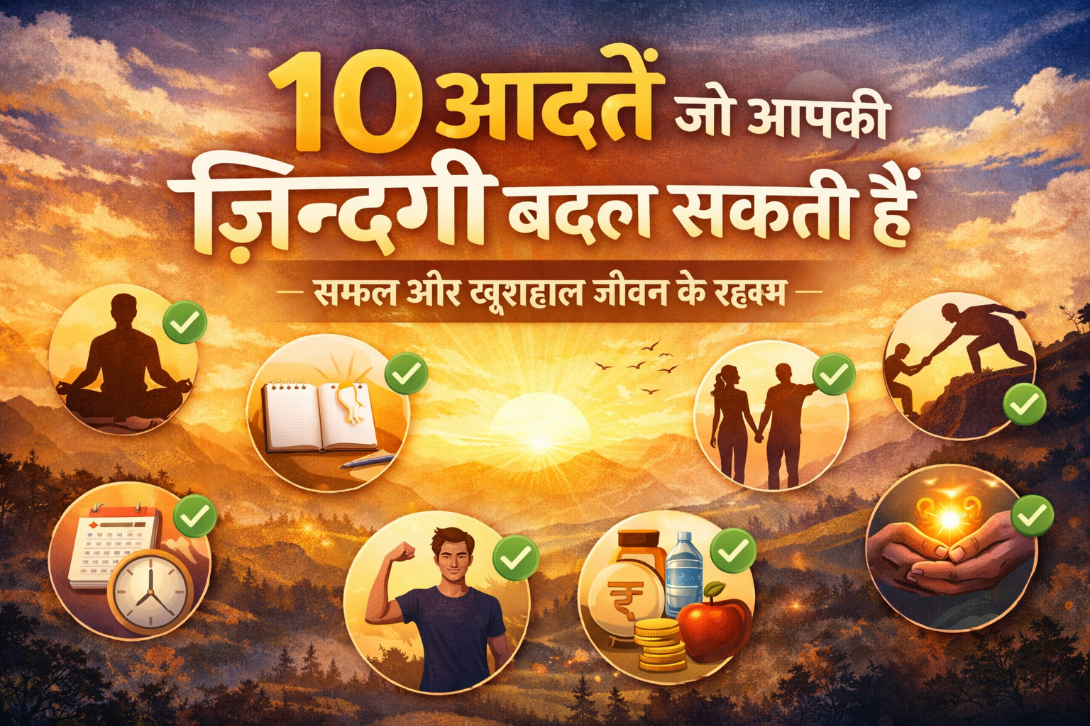 10 आदतें जो आपकी ज़िन्दगी बदल सकती हैं